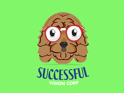 Vision Corp Logo corporation dog sketch success vision