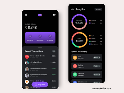 Pro Wallet App banking app business clean color design figma icon interface layout logo minimal mobile payment transaction trending typography ui ui design ux visual design