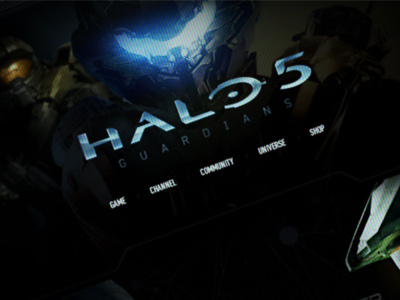 Halo 5 Personal Redesign dark games halo masterchief ui ux web web design website xbox