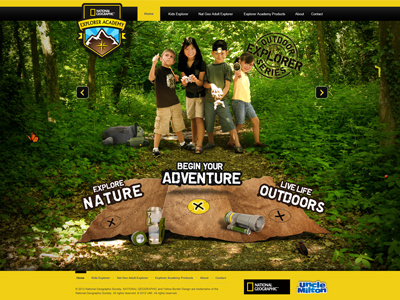 Natgeo AE Project arrows banner bugs colorful design explorer green grunge interactive kids map natgeo national geographic nature products rotator site toys ui web web design web ui website yellow