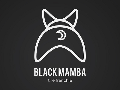 Black Mamba The Frenchie black bulldog concept design french idea logo mamba minimal