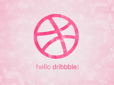 Dribbble crystal debut dribbble glass hello pink pink meth play ball shards transparency