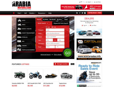 Arabia Motors - Logo Design Deck custom website design responsive website designs website design company website design services website designers