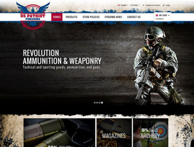 US Patriot Firearms - Logo Design Deck custom website design responsive website designs website design company website design services website designers