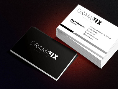 Drama Fix -Logo Design Deck branded stationery business stationery designer business stationery designs custom stationery designs stationery design templates