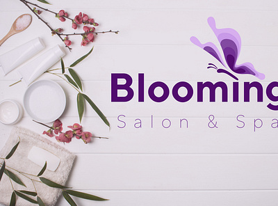 Bloomin Salon Spa - Logo Design Deck animated logos custom logo designs design illustration logo logo design company logo design services logo designers