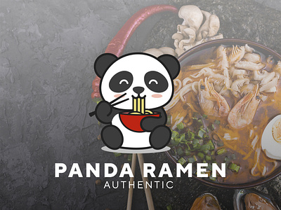 Panda Ramen Logo  Logo Design Deck