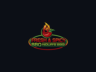 Fresh Spicy BBQ - Logo Design Deck