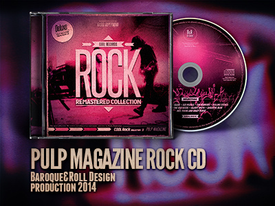 Pulp Magazine Rock CD cd cd artwork cool cover creativity design disc music pink radio rock vision