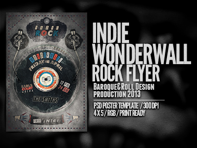 Wonderwall Indie Rock Flyer