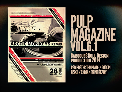 Pulp Magazine vol. 6.1 disco dj set electronic hit house indie lounge music sound spring summer vintage