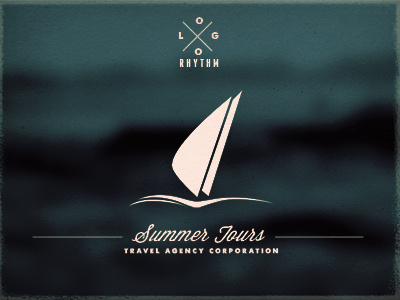 Summer Tour Logo vol. 2 agency boat design label logo template minimal sea summer surf travel tour windsurf