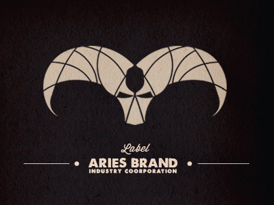 Aries Label Brand aries brand design graphic industry label logo retro template