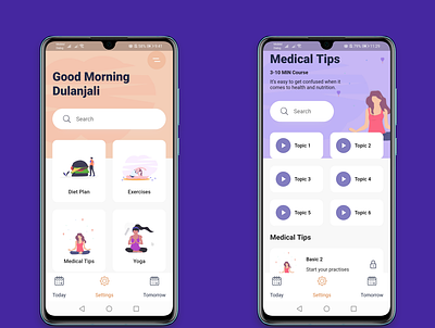 Exercise Mobile App UI using Flutter android app attractive dart design flutter ios material mobile app mobile application responsive ui ux