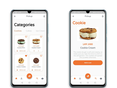 Flutter Cookie Application UI android app attractive beautiful cookie ordering dart design flutter ios material mobile application responsive ui ux