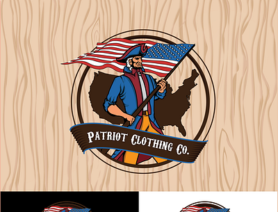 patriot clothing co america american american flag branding clothing brand design illustration logo patriot vector