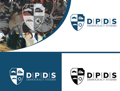 dpds democracy studies 3 branding democracy design illustration logo school vector