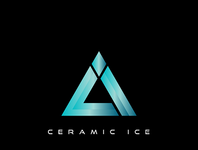 ceramic ice branding design illustration logo monogram triangle logo vector