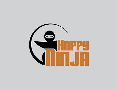 HAPPY NINJA branding design icon illustration logo vector