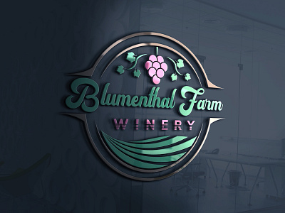 Farm (classic/modern) logo design branding classic design farm grapes illustration logo modern typography vector wine winery