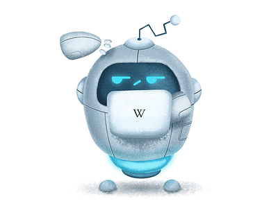 The Wikipedia bot workforce! 🤖 🤖 🤖 ai bots clean creative editing editors fun fact illustration it itindustry maintenance news robot robots vandalism volunteer wikipedia