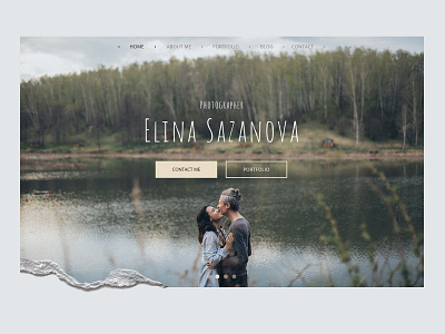 Portfilio website for photographer