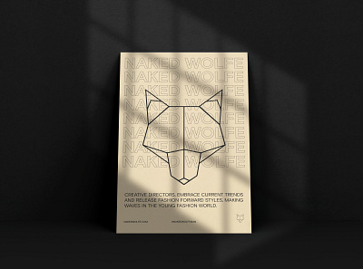 Naked Wolfe Poster Design adobe illustrator adobe photoshop branding concept design figma illustration logo minimal poster poster design vector