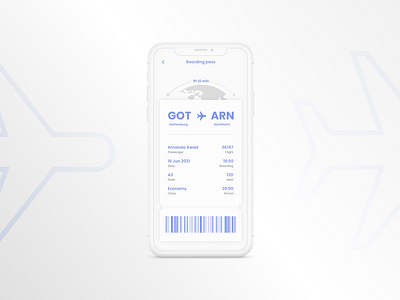 Boarding Pass / Daily UI 024