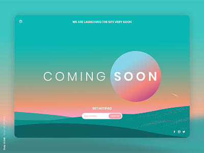 Daily UI 048 - Coming Soon coming soon page comingsoon daily 100 challenge dailyui dailyui048 dailyuichallenge design dribbble invitation dribbble invite illustration illustrator invite landscape templatedesign ui uidesign uiux userinterface uxdesign webdesigner