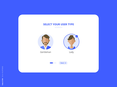 Daily UI 064 - Select User Type 064 daily 100 challenge dailyui dailyuichallenge design gentleman illustration lady select user type ui uidesign uiux userinterface uxdesign webdesigner