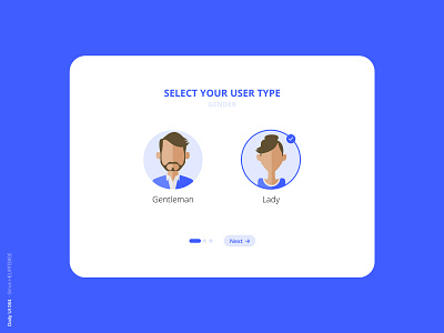 Daily UI 064 - Select User Type