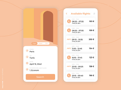 Daily UI 068 - Flight Search