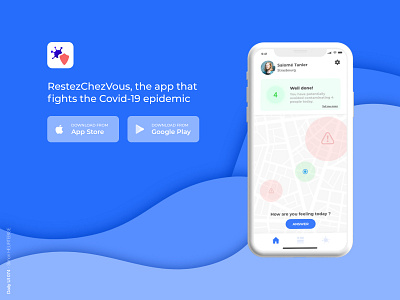 Daily UI 074 - Download App app appstore corona virus coronavirus covid 19 daily 100 challenge dailyui dailyuichallenge design epidemic googleplay resterchezvous resterchezvous ui uidesign uiux userinterface uxdesign vector webdesigner