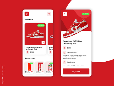 Daily UI 096 - In Stock 096 buy now daily 100 challenge dailyui dailyui096 dailyuichallenge design dribbbleinvite nike shoes shop sneakers supreme ui uidesign uiux userinterface uxdesign webdesigner