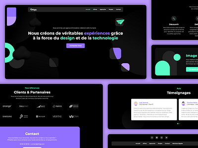 Landing Page - Ohlga Design Agency