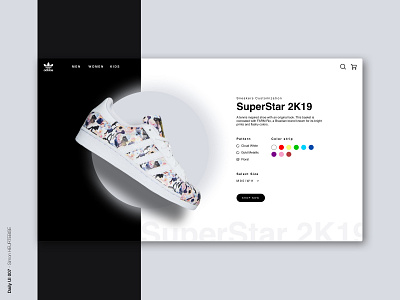 Daily UI 007 - Settings adidas dailyui dailyui007 dailyuichallenge design shoes shop ui uidesign uiux userinterface webdesigner