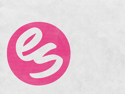 My first shot. dribbble evan stein ice cold logo pink typography