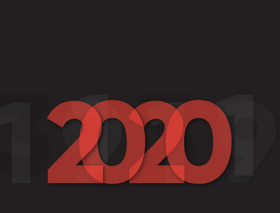 2020 2020 flat illustration logo