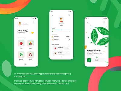 Let's Play design game illustration interface mobile uiux