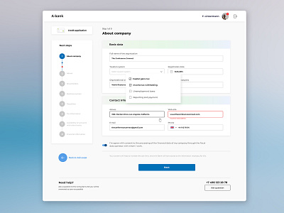 Questionnaire for get credit