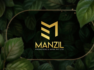MANZIL LOGO logo logo design logo mark m logo mockup real estate logo