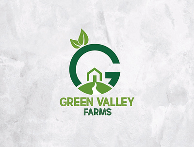 GREEN VALLEY FARMS LOGO 8 farm green logo greenvalleyfarm home logo leaf logo logo logodesign