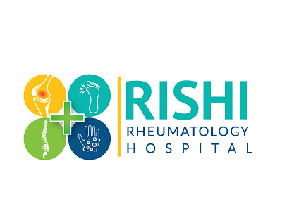 RHEUMATOLOGY LOGO hospital logo hospitality logo logo design logotype rheumatology logo rishi rheumatology logo