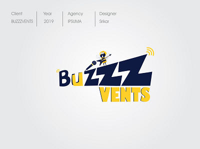 LOGO buzz logo buzzzvents logo event management events lgoo logo logo design logo design branding rockstar
