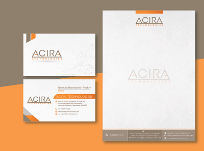 BRANDING acira branding business cards letter heads logo logo design logo design branding technology
