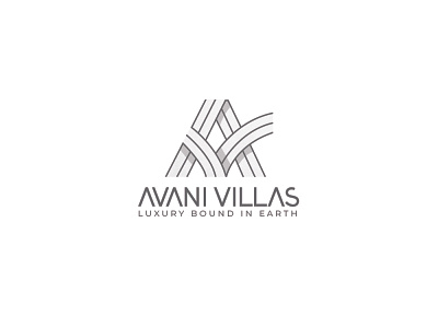 AVANI VILLAS av logo logo logo design villa logo