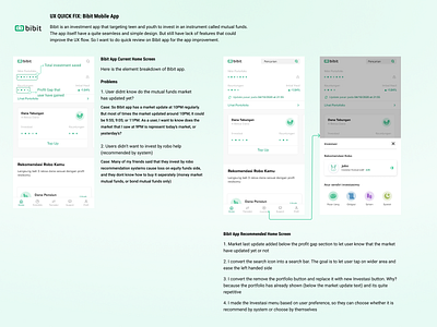Bibit App Quick Review interface investment app ui ux