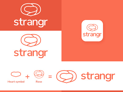 strangr, a dating app concept by Fanuel app dating app dating logo dating website flat icon logo minimal
