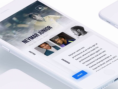 Nike App Concept animation app football gallery mobile mobile ui nike sport transition ui white