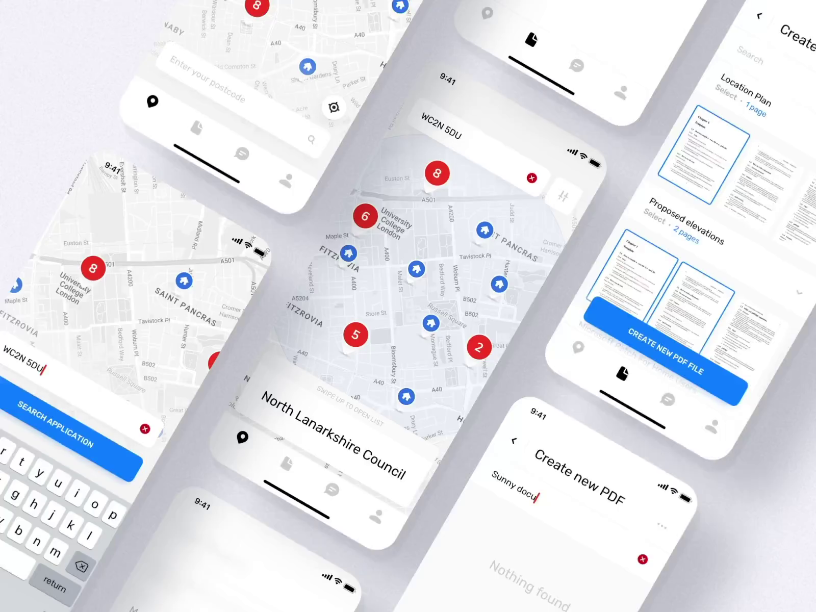 Planning App. Document Overview by Rheon Agency on Dribbble